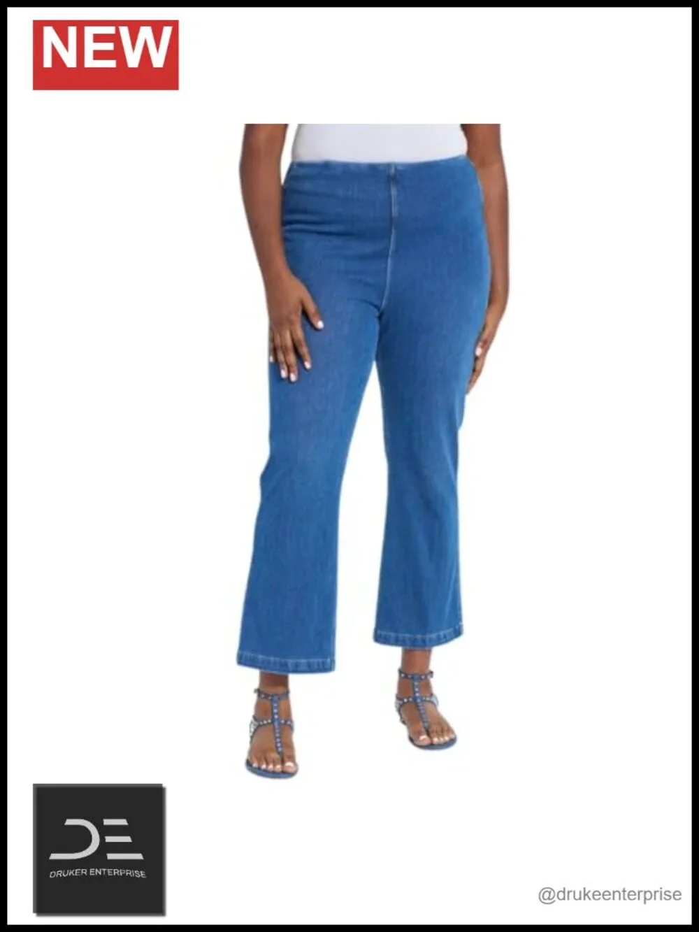 High Rise Bootcut Jeans with 4-Way Stretch and Sculpting Waistband